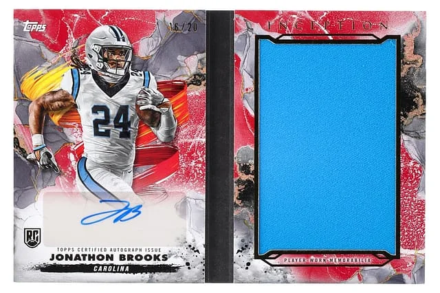 2024 Topps Jonathon Brooks Inception Genesis Autograph Relic #ARBCJB card image