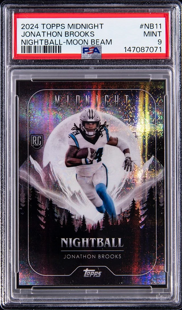 2024 Topps Jonathon Brooks Midnight Nightball Moon Beam #NB-11 card image