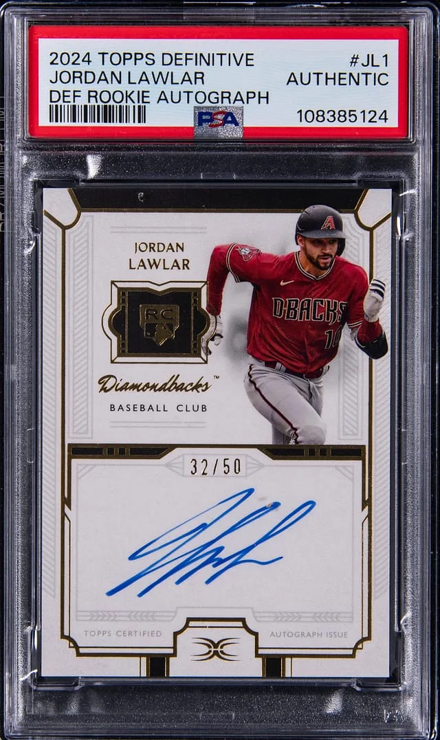 2024 Topps Jordan Lawlar Definitive Collection Definitive Autograph #DRA-JLI card image