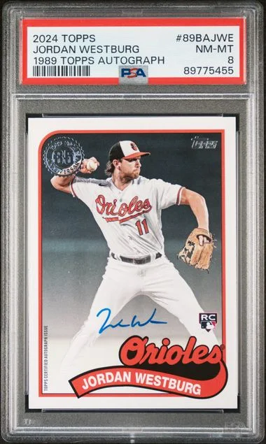 2024 Topps Jordan Westburg 1989 Topps Baseball Autographs #89BA-JWE card image