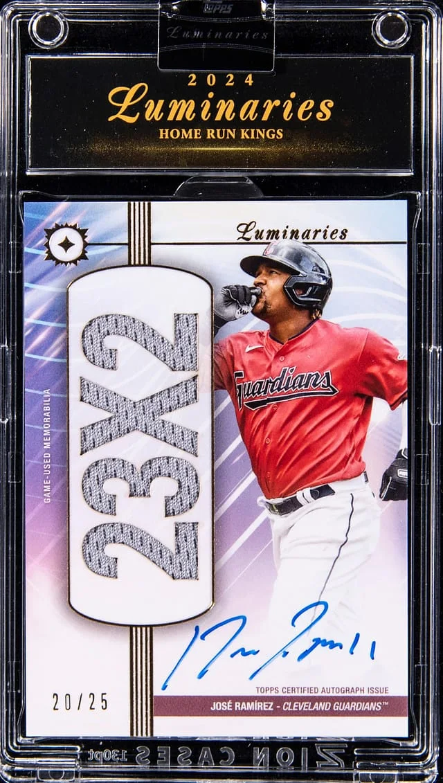 2024 Topps Jose Ramirez Luminaries Home Run Kings #HRKAR-JRA card image