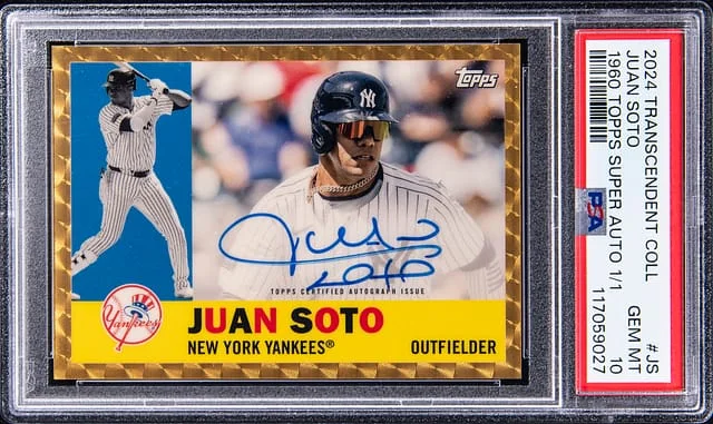 2024 Topps Juan Soto Transcendent Collection 1960 Topps SuperFractor Autograph #60SFA-JS card image