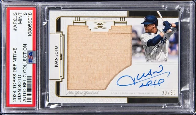 2024 Topps Juan Soto Definitive Autograph Relic Collection #ARCJS card image
