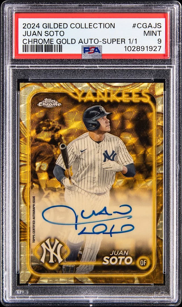 2024 Topps Juan Soto Gilded Collection Chrome Gold Autograph Superfractor #CGA-JS card image
