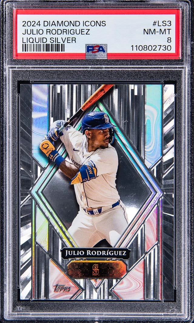 2024 Topps Julio Rodriguez Diamond Icons Liquid Silver #LS-3 card image
