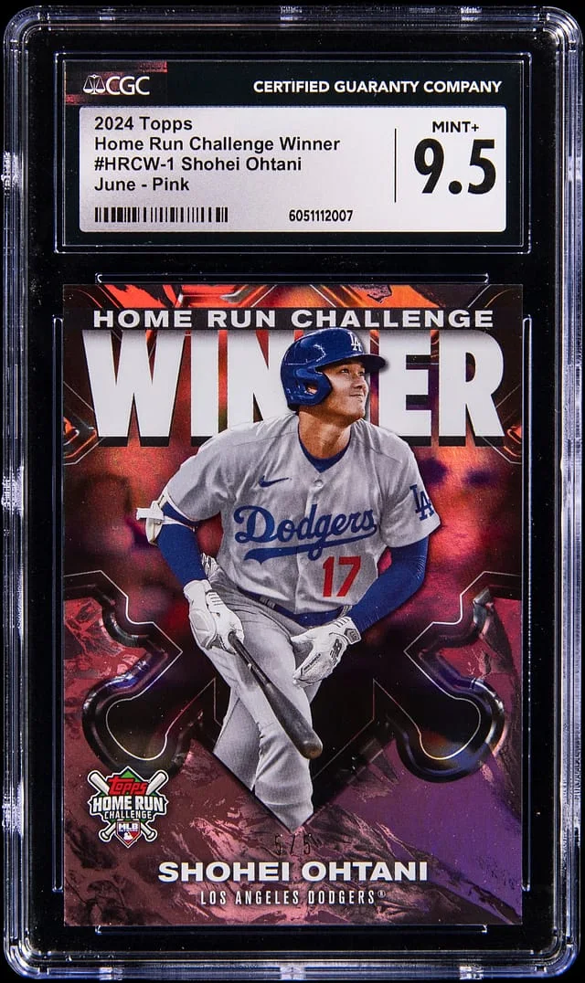 2024 Topps June - Pink Shohei Ohtani Home Run Challenge Winner #HRCW-1 card image