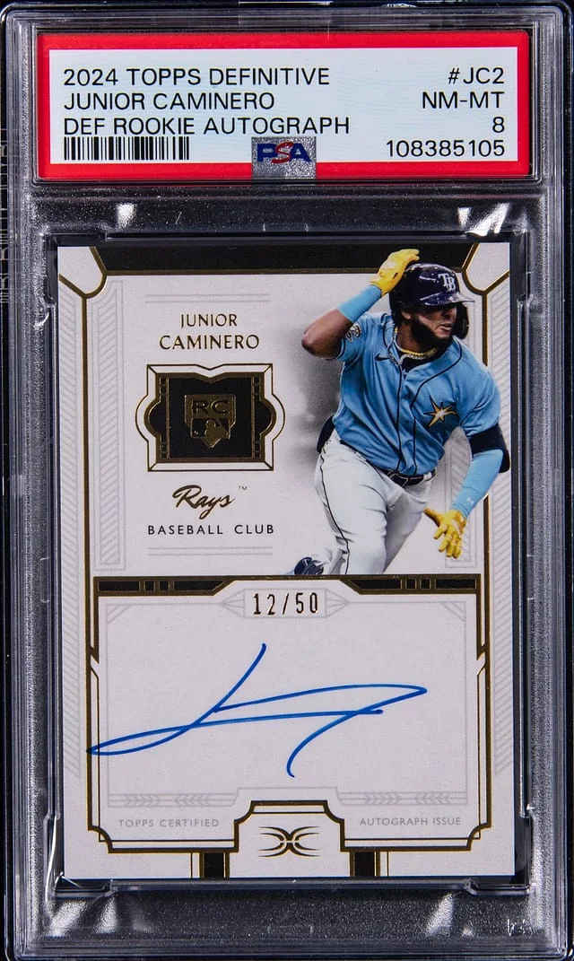 2024 Topps Junior Caminero Definitive Collection Definitive Autographs #DRA-JC2 card image