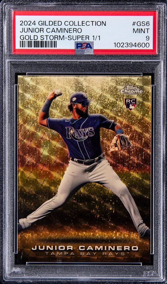 2024 Topps Junior Caminero Gilded Collection Gold Storm #GS6 card image