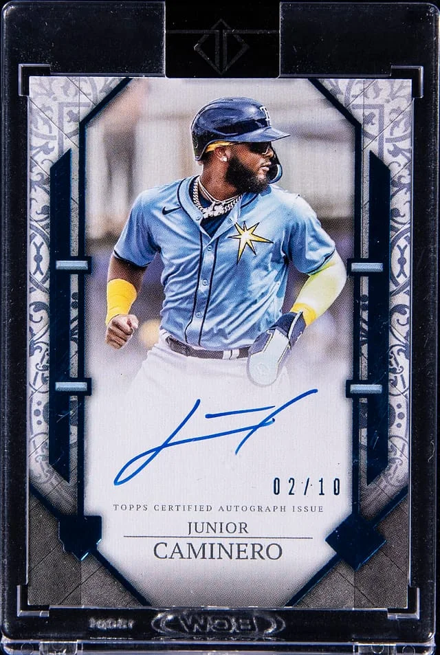 2024 Topps Junior Caminero Transcendent Collection Showcase Autograph #RSA-JC card image