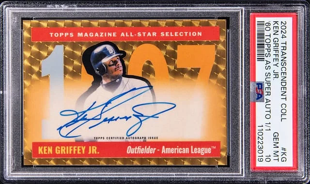 2024 Topps Ken Griffey Jr. Transcendent Collection '60 Topps All-Star SuperFractor Autographs #60ASA-KG card image