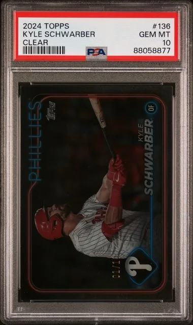 2024 Topps Kyle Schwarber Clear #136 card image