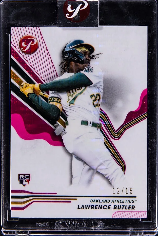 2024 Topps Lawrence Butler Topps Encased Pristine Pink Refractor #150 card image