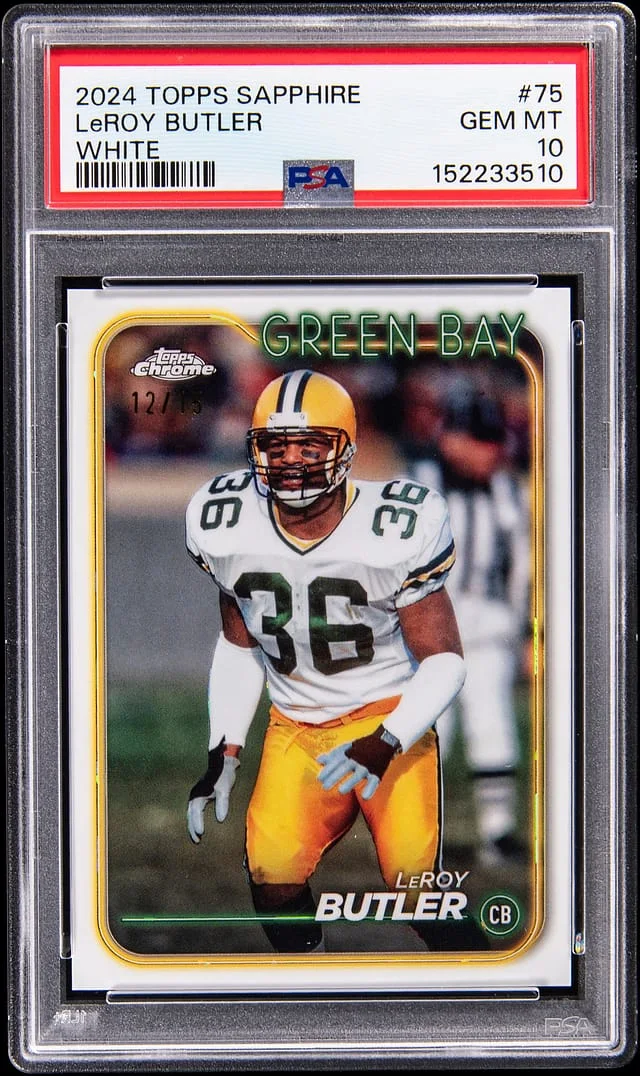 2024 Topps Leroy Butler Sapphire White #75 card image