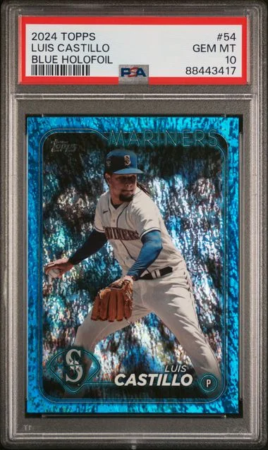 2024 Topps Luis Castillo Blue Holofoil #54 card image