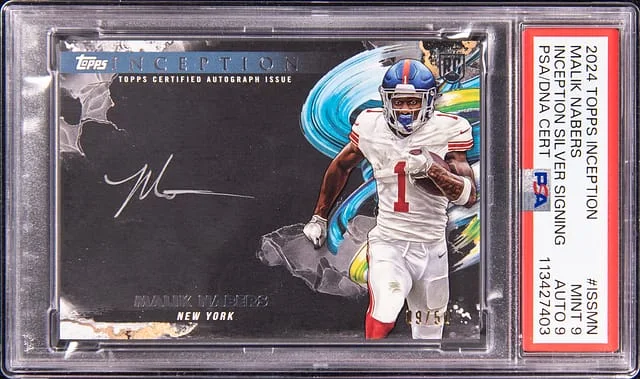 2024 Topps Malik Nabers Inception Silver Signing #ISS-MN card image
