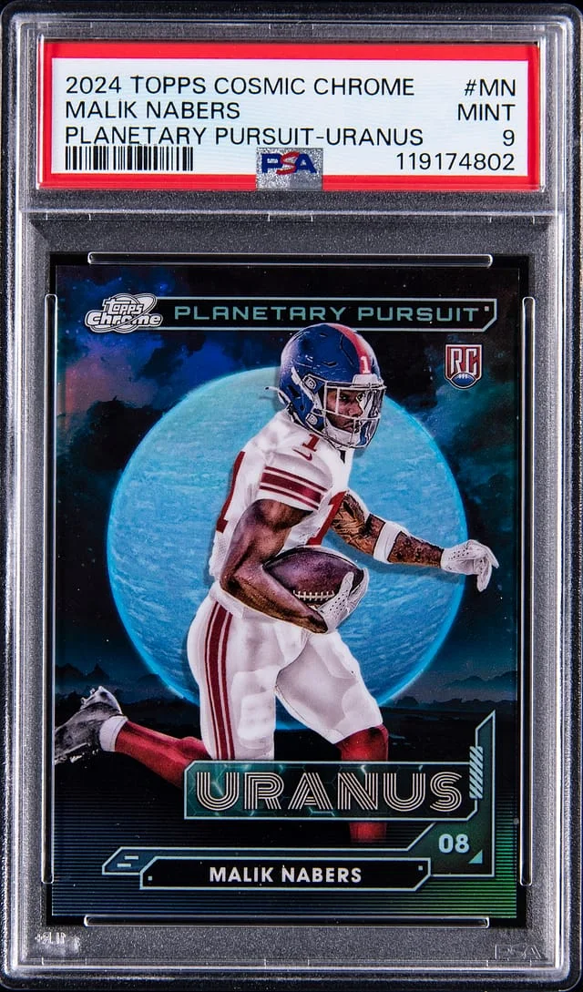 2024 Topps Malik Nabers Cosmic Chrome Planetary Pursuit Uranus #PPU-MN card image