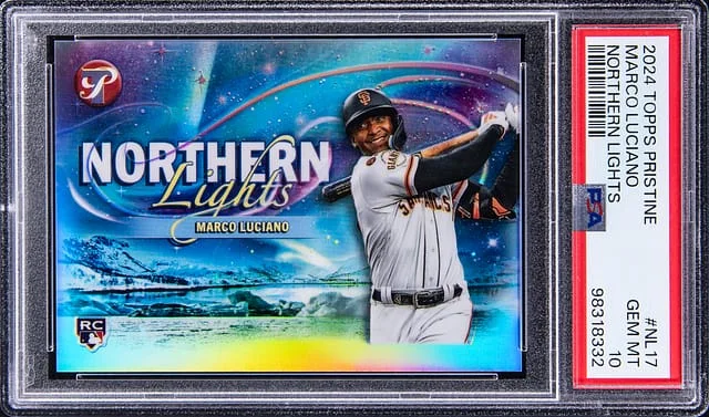 2024 Topps Marco Luciano Pristine Northern Lights #NL-17 card image