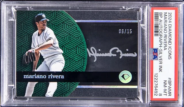 2024 Topps Mariano Rivera Diamond Icons Black Polychromatink Autograph Silver Ink #BPA-MR card image