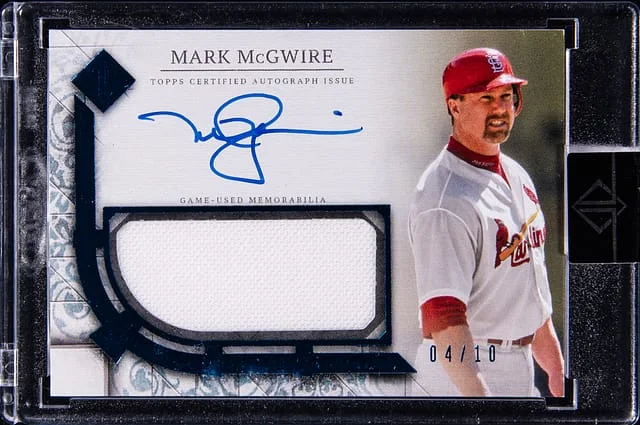 2024 Topps Mark McGwire Transcendent Collection Autograph Relic Variation #TCAR-MMC card image