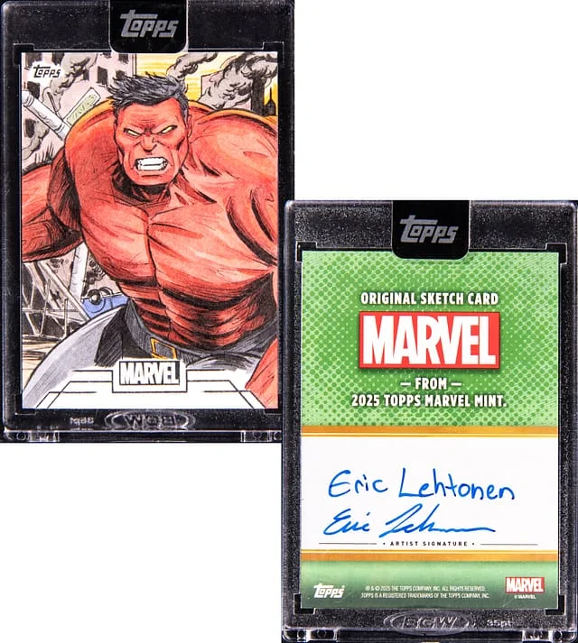 2024 Topps Marvel. mint Original Sketch Eric Lehtonen - Topps Encased #no-number card image