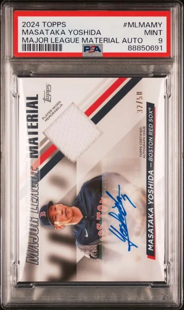 2024 Topps Masataka Yoshida Major League Material Autographs #MLMAMY card image