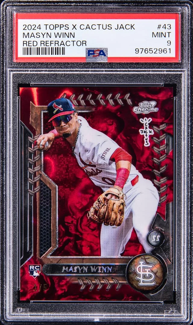 2024 Topps Masyn Winn X Cactus Jack Red Refractor #43 card image