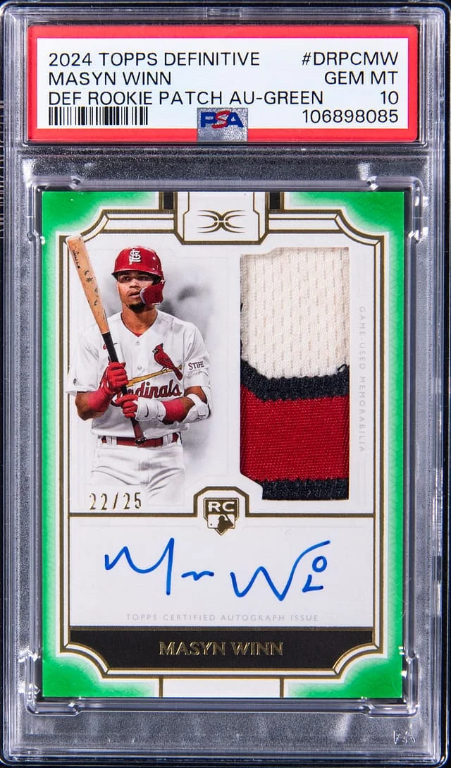2024 Topps Masyn Winn Definitive Collection Patch Autograph #DRPC-MW card image