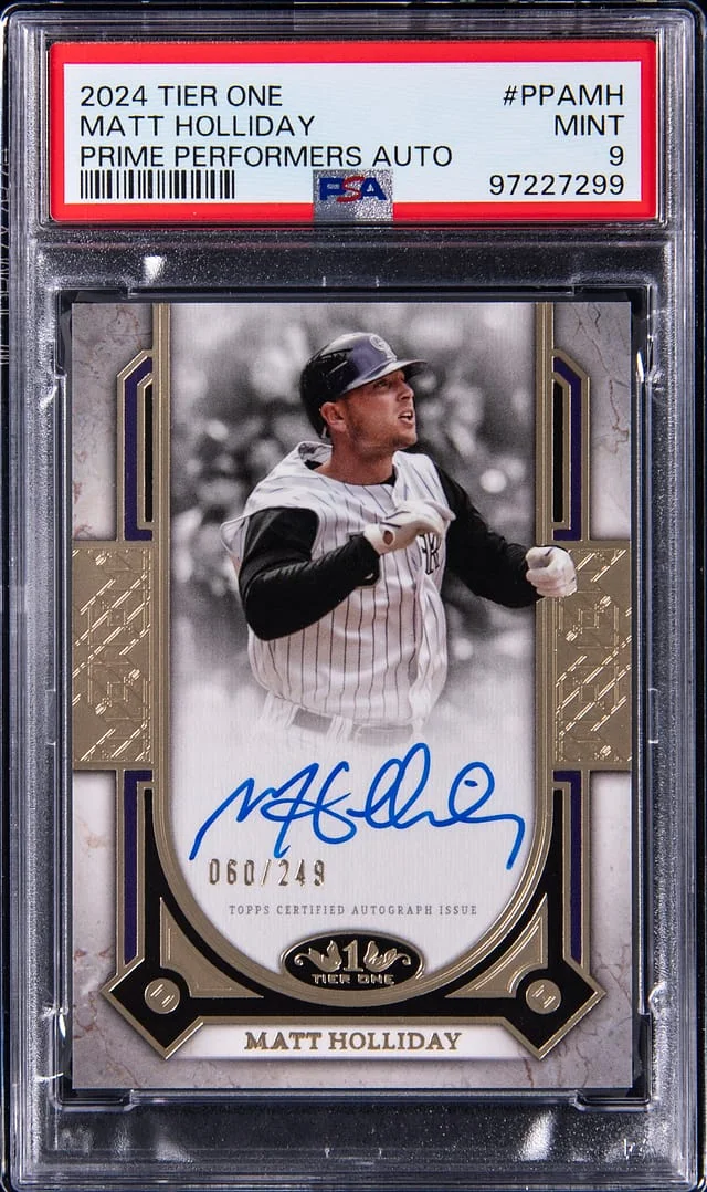2024 Topps Matt Holliday Tier One Prime Performers Autograph #PPAMH card image