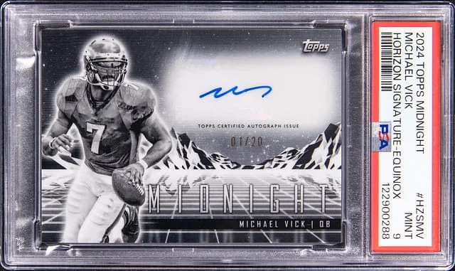 2024 Topps Michael Vick Midnight Horizontal Signature #HZS-MV card image