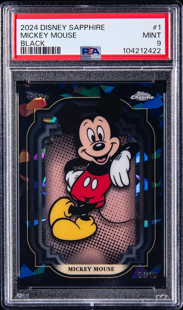 2024 Topps Mickey Mouse Disney Sapphire Edition Black #1 card image
