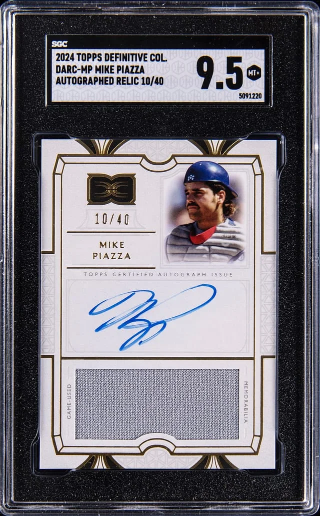 2024 Topps Mike Piazza Definitive Autographed Relic #DARC-MP card image