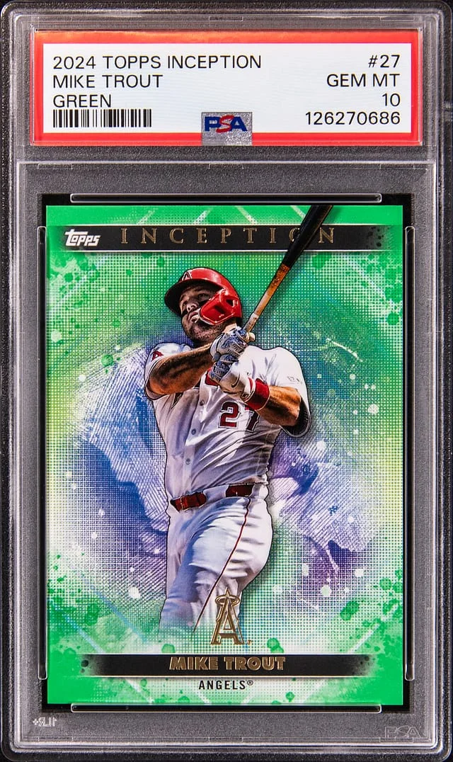 2024 Topps Mike Trout Inception Green #27 card image