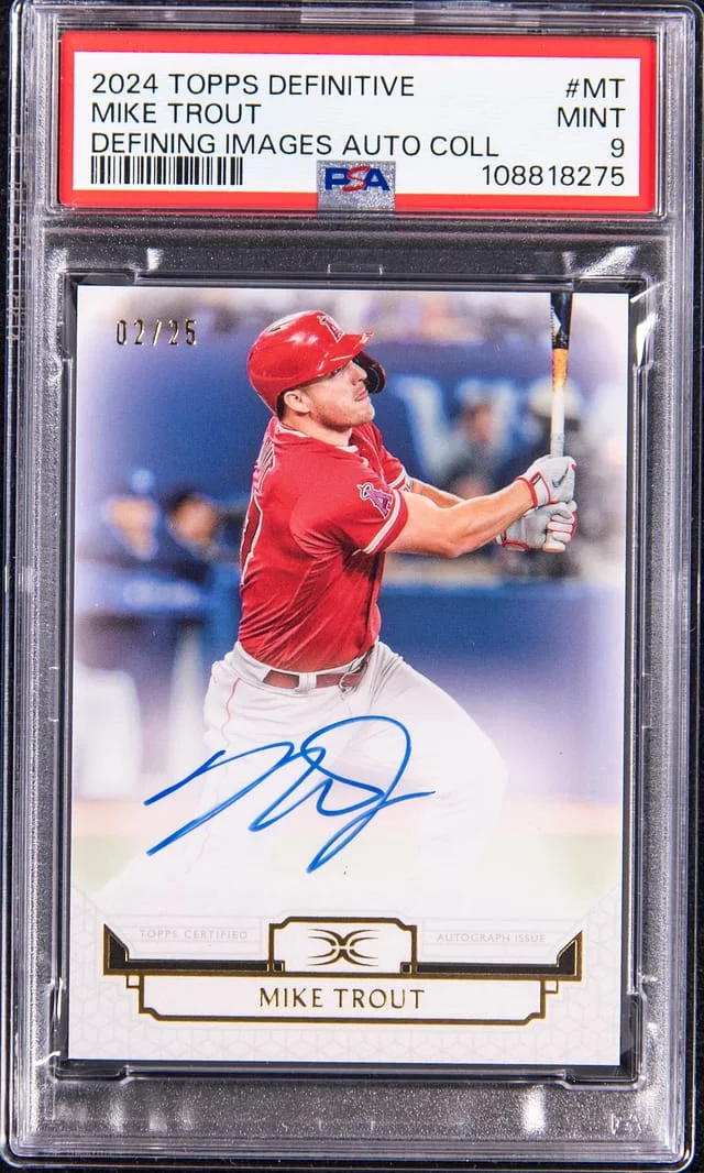 2024 Topps Mike Trout Definitive Collection Defining Images Autograph #DAAC-MT card image