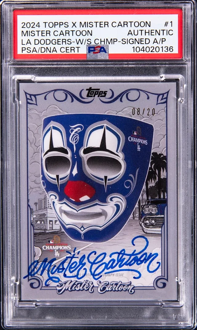2024 Topps Mister Cartoon X LA Dodgers World Series Champions #MC1-AP card image