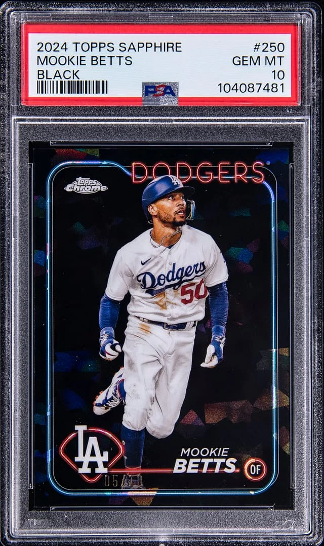 2024 Topps Mookie Betts Sapphire Black #250 card image