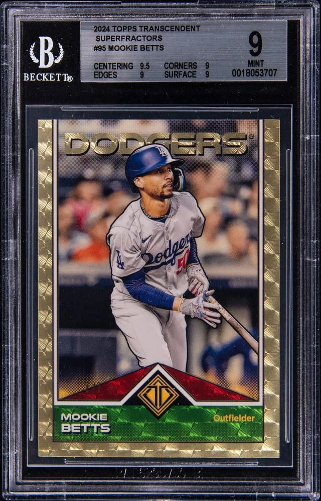 2024 Topps Mookie Betts Transcendent Collection SuperFractors #95 card image