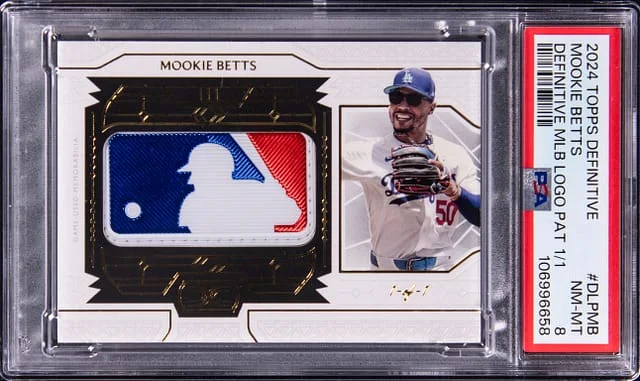2024 Topps Mookie Betts Game-Used Definitive Collection Definitive MLB Logo Patch #DLP-MB card image