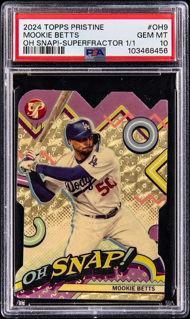 2024 Topps Mookie Betts Pristine Oh Snap! SuperFractor #OH-9 card image