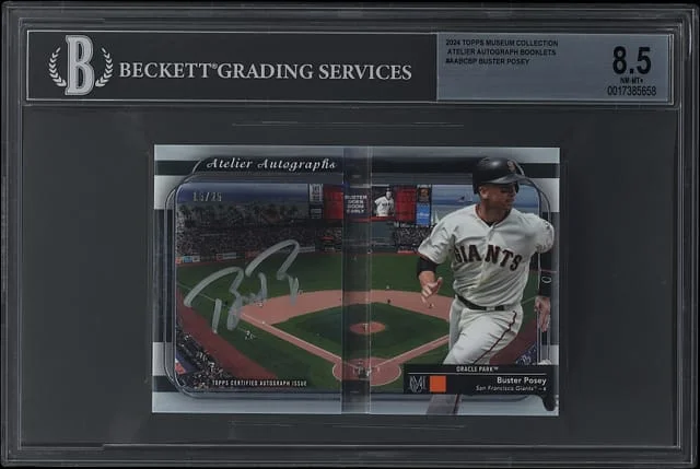 2024 Topps Museum Collection Buster Posey Atelier Autograph Booklets #AABC-BP card image