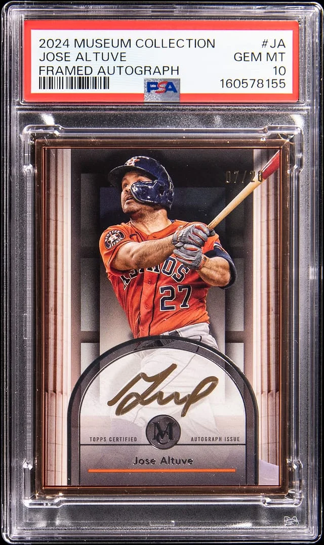 2024 Topps Museum Collection Jose Altuve Framed Autograph #FMA-JA card image