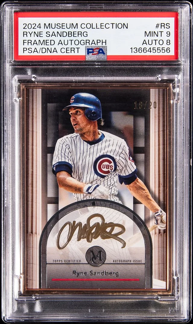 2024 Topps Museum Collection Ryne Sandberg Framed Autograph #FMA-RS card image