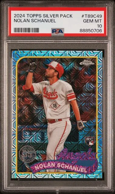 2024 Topps Nolan Schanuel Silver Pack 1989 Chrome Promo #T89C49 card image