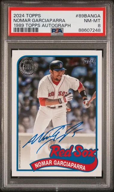 2024 Topps Nomar Garciaparra 1989 Topps Baseball Autographs #89BANGA card image