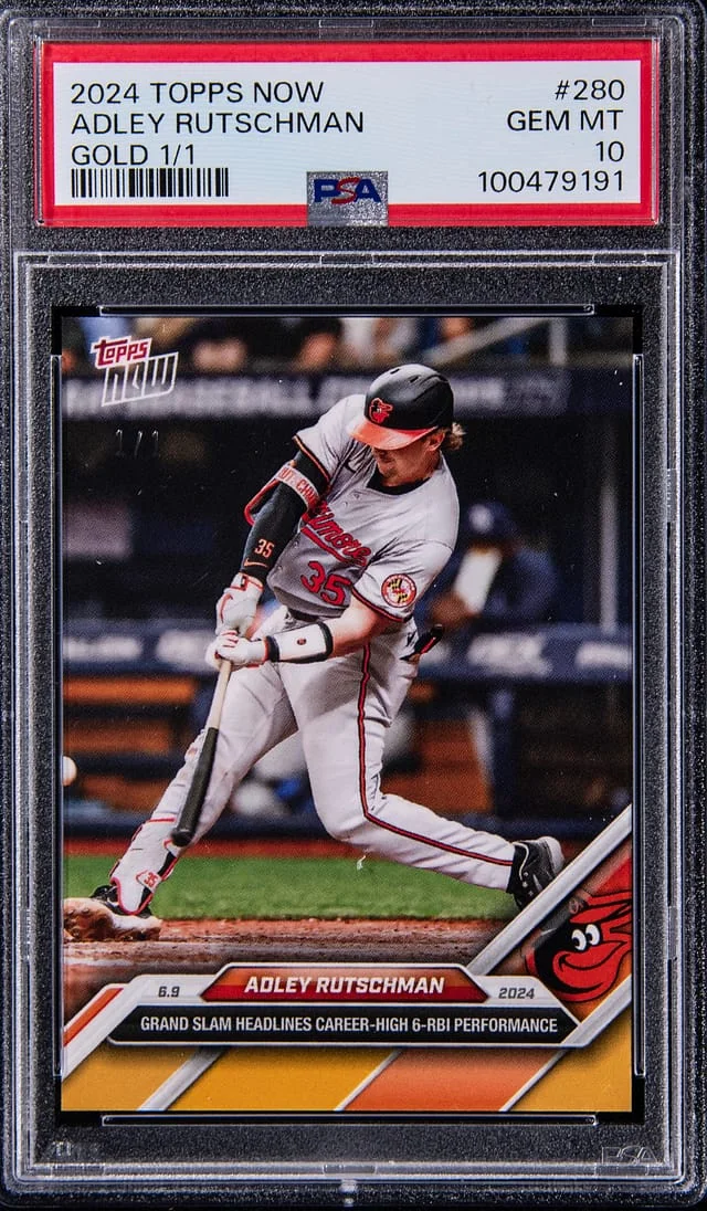 2024 Topps Now Adley Rutschman Gold #280 card image