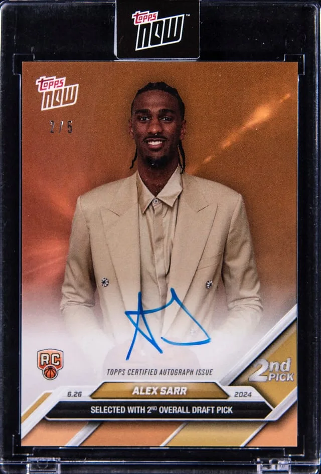 2024 Topps Now Alex Sarr Orange #D-2E card image