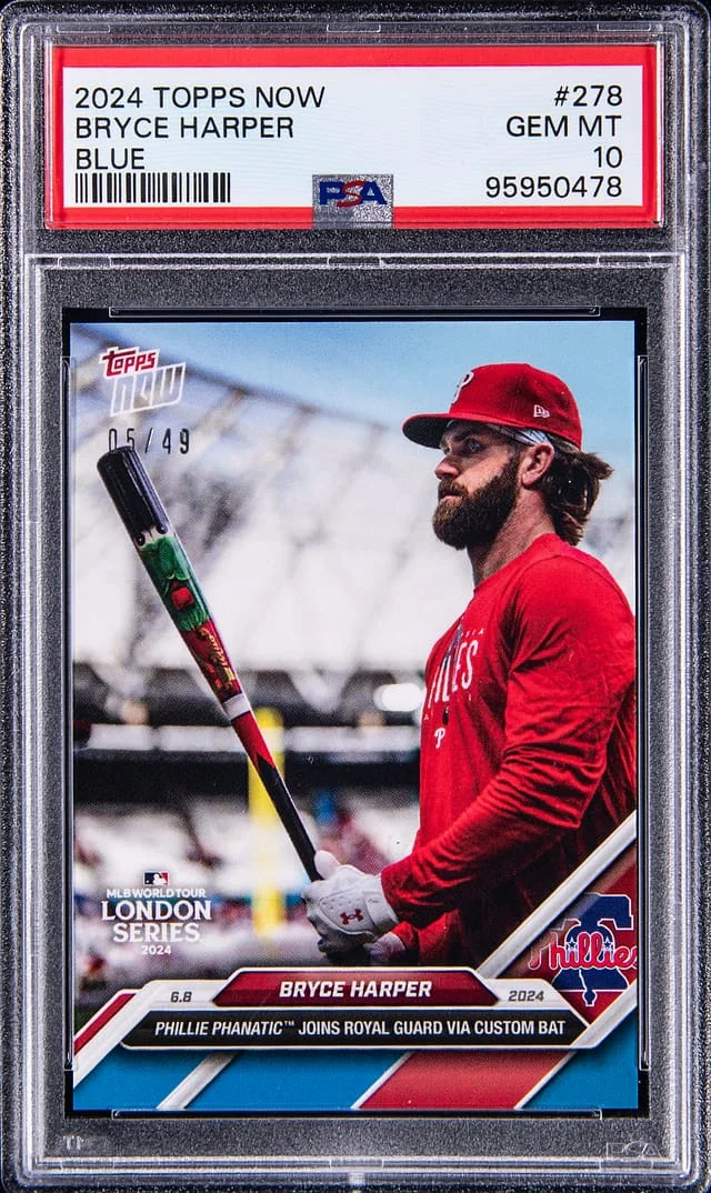 2024 Topps Now Bryce Harper Blue #278 card image