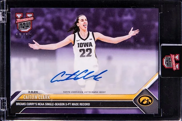 2024 Topps Now Caitlin Clark Autograph #630 card image