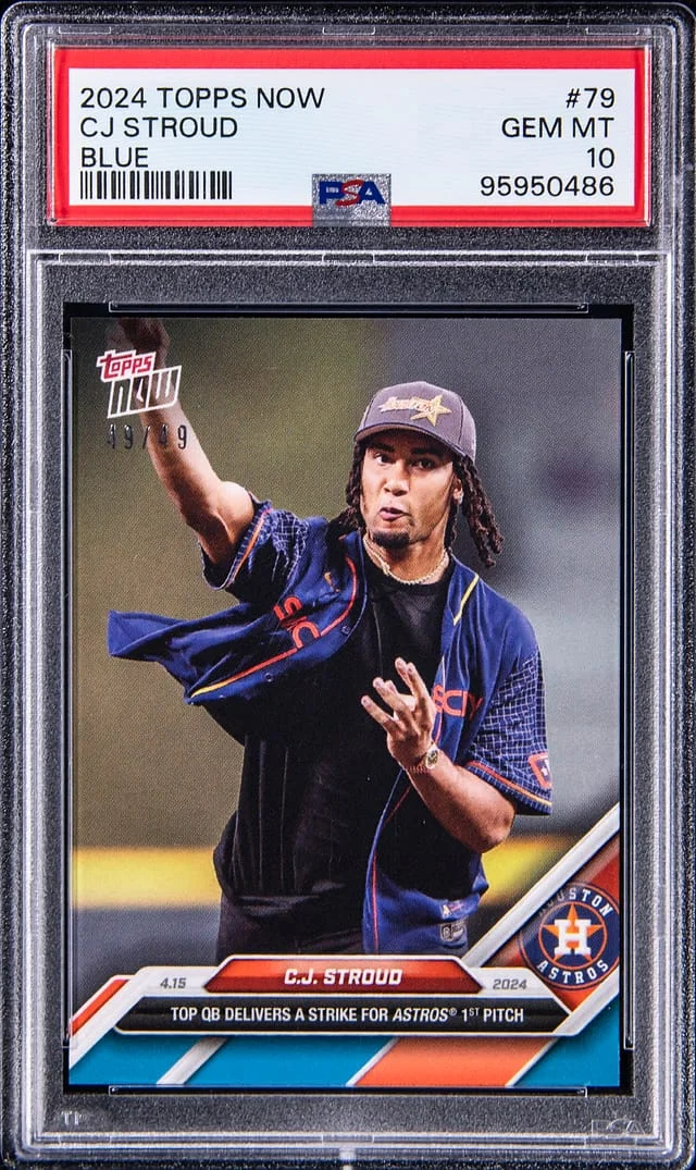 2024 Topps Now CJ Stroud Blue #79 card image