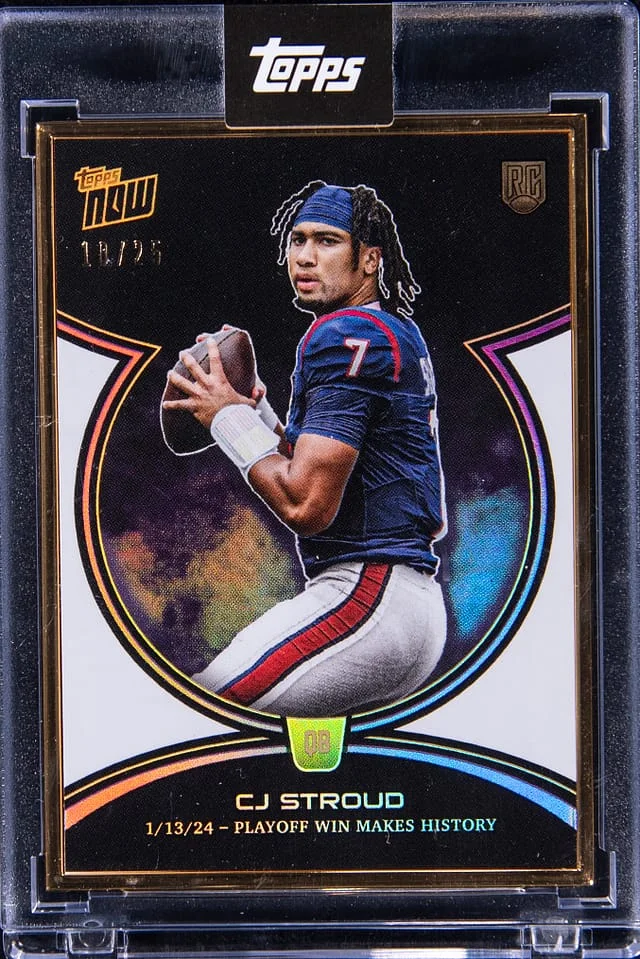 2024 Topps Now CJ Stroud Topps Encased Purple #CJRC-4 card image