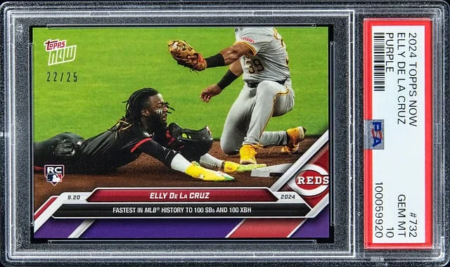 2024 Topps Now Elly De La Cruz Purple #732 card image